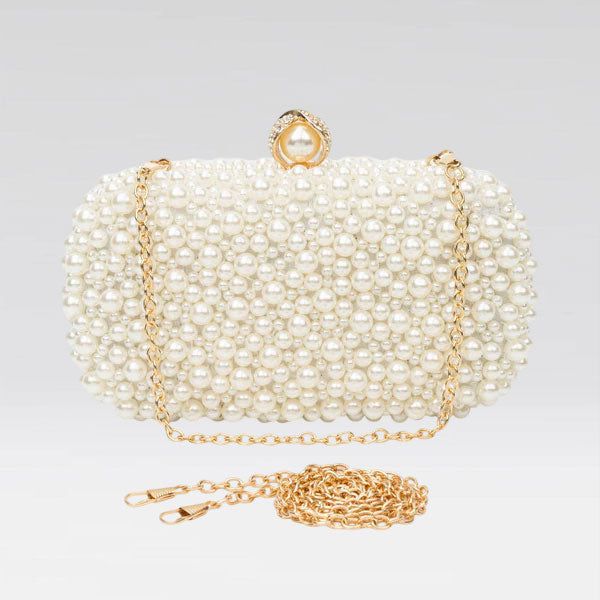 Corinna Pearl Clutch Bag