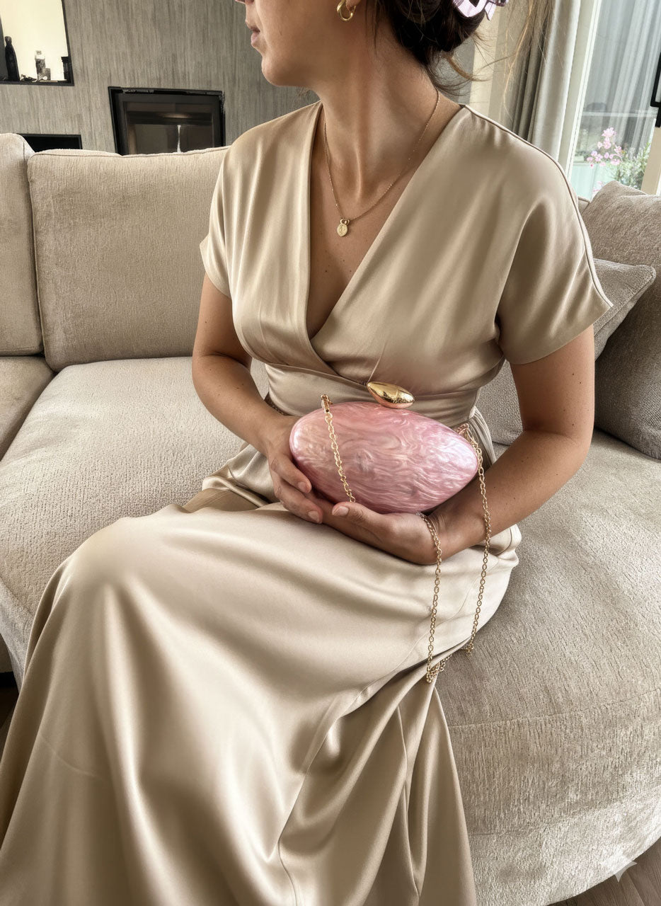 Nadja Oval Clutch-Tasche