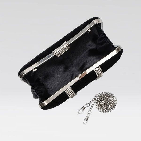 Velina Velvet Clutch Bag