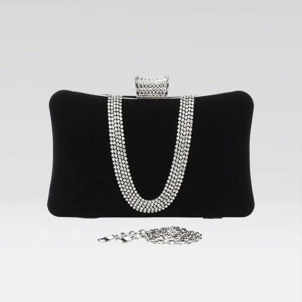 Velina Velvet Clutch Bag