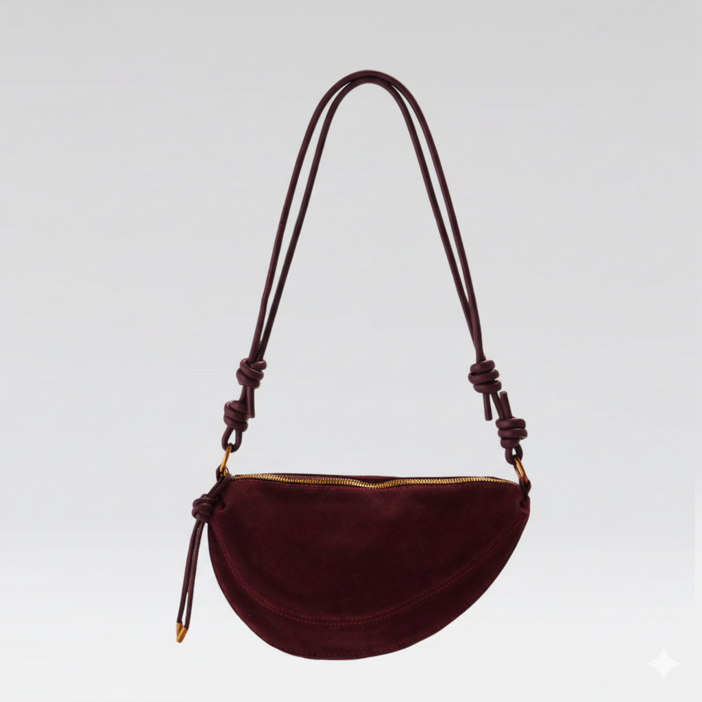 Marza Suede Crossbody Bag